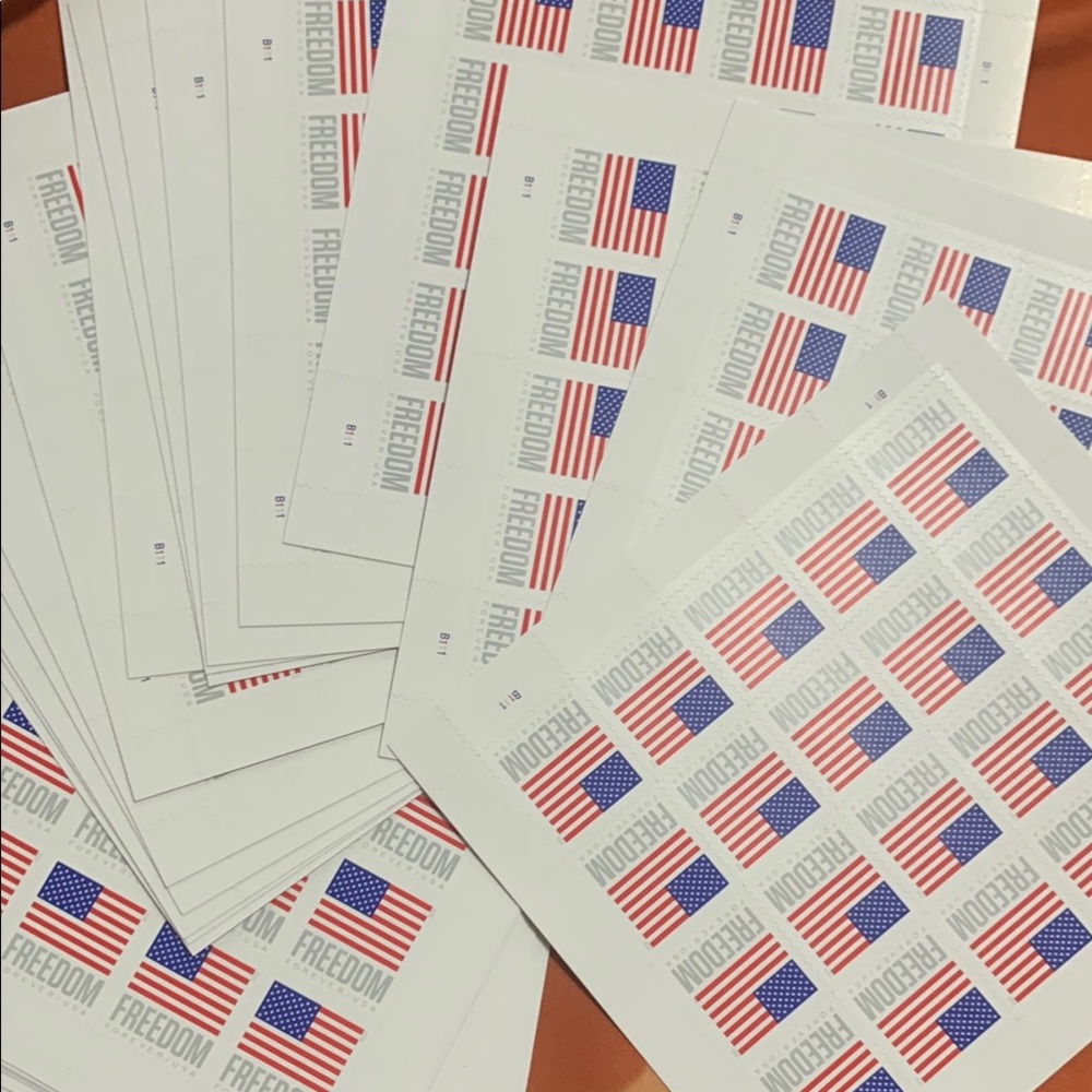 American Flag Freedom Forever Stamps - 30 sheets